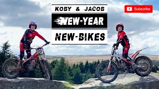 A new year equals new bikes ! Koby on the BETA 125 & Jacob on the TRS 80 ! Trials 2024