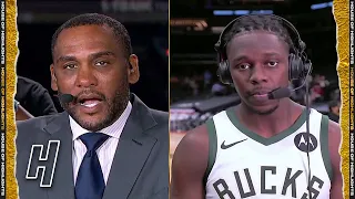 Jrue Holiday Talks Game-Sealing Steal & Alley-Oop to Giannis - Game 5 | 2021 NBA Finals