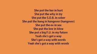 Blake Shelton She's Got A Way With Words Lyrics English francais