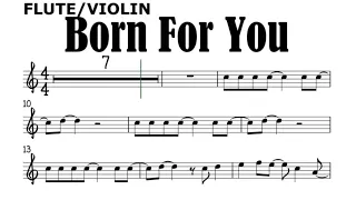 Born For You Flute Violin Sheet Music Backing Track Play Along Partitura