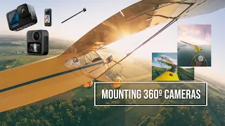 Safely Mounting GoPro & Insta 360º Camera's on your plane,  on Strut, Tail, Rudder and Cowling