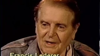 Francis Lederer--Rare 1993 TV Interview