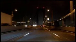 Bronx Whitestone Bridge northbound (Night)