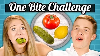 ONE BITE CHALLENGE! | Teens Vs. Food