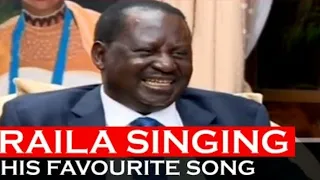 Raila sings his favourite reggae song #raila