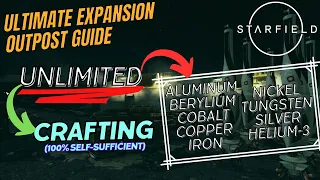100% SELF-RELIANT Outpost - 9 RESOURCES – CRAFT everything INSTANT & FREE | STARFIED OUTPOST GUIDE