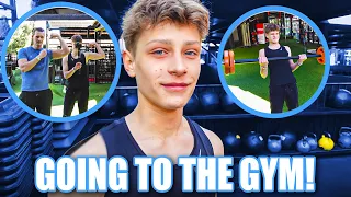 GOING TO THE GYM WITH MY DAD