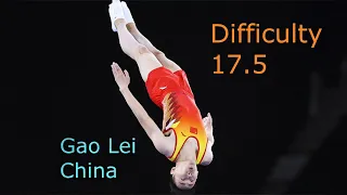 1.Gao Lei(CHN) - 17.5 -Difficulty of Semifinal Routine,Trampoline World Champion 2019