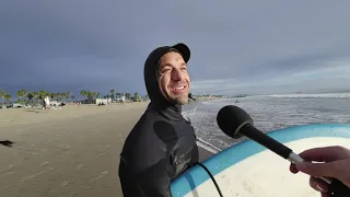 Venice Beach Surfers Interview 12-31-23 VR 180 3D Teche