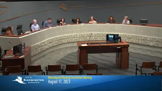 August 17, 2023 Bloomington Planning Commission Meeting