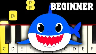 Baby Shark - Very Easy Piano tutorial - Beginner - Baby Shark from SLOW and EASY to FAST and HARD