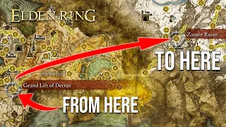 How To Get To The Snow Area Mountaintops Of The Giants Elden Ring! Early Game! Full Location Guide!