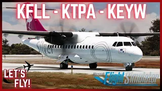 MSFS Live | Silver Airways Ops | Fort Lauderdale ✈︎ Tampa ✈︎ Key West | ATR 42-600 | #msfs2020