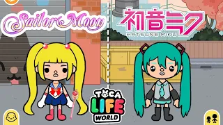 Sailor moon vs Hatsune Miku | Toca life world | Toca Boca no