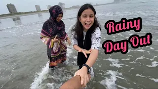 Baarish mai achanak seaview pohonch gay😅||Bohot maza aya