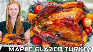 The Best Maple Glazed Turkey Recipe | Extra JUICY & Delicious Turkey!
