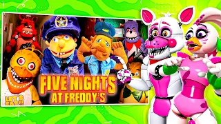 SML MOVIE: Five Nights At Freddys 1 & 2 & 3 REACTION with Glamrock Chica and Funtime Foxy