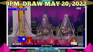 3D Lotto 9pm Live Draw May 20, 2022 PCSO | LOTTO RESULT WINNING NUMBER