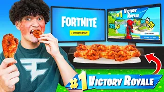 Every Elimination I Eat a Spicier Wing in Fortnite