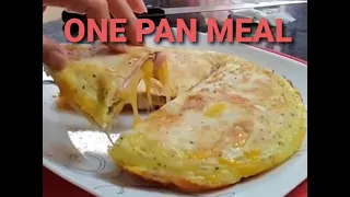 DELICIOUS ONE PAN MEAL for the BUSY and LAZY YOU! Your COMPLETE Tortilla BREAKFAST is ready!