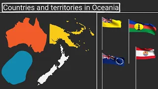 Countries and territories in Oceania