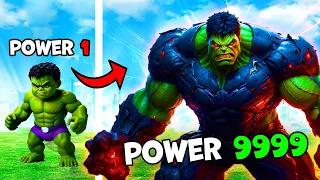 From BABY HULK to the STRONGEST HULK EVER in GTA 5!