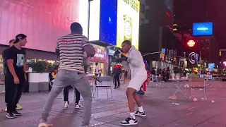 Time Square Street Boxing