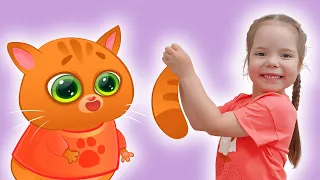 Bubbu cat and Nastya play | Collection of cartoons about the cat Bubbu