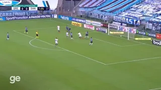 Melhores momentos Grêmio 3x3 Santos Brasileirão 2020 34ª Rodada