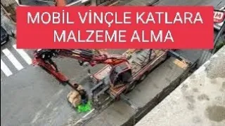 Mobil Vinçle Malzeme Çekme #vinç