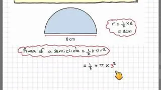 Finding the area of a semicircle