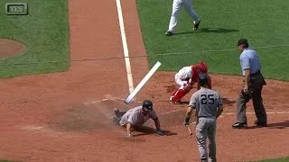 NYY@BOS: A-Rod lines an RBI double to left-center