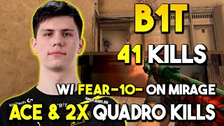 ACE & 2x Quadro Kills By b1t 41Kills w/ fear-10- on Mirage - FACEIT PREMIUM - CSGO POV - Aug 07 2023