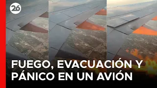 EEUU | Fuego, evacuación y pánico en un avión en el aeropuerto de Washington