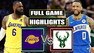 Milwaukee Bucks vs Los Angeles Lakers FULL GAME HIGHLIGHTS | March 26 | 2024 NBA Season