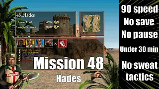 Stronghold Crusader HD -  Mission 48 - Hades [90 speed, no pause, no save]