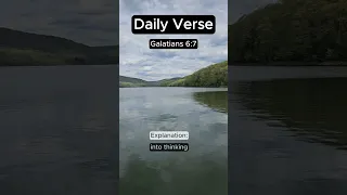 1 Verse, 1 Minute: Galatians 6:7 #daily #bible #verseoftheday #spiritualgrowth #galatians #shorts