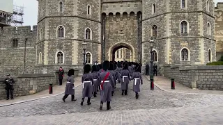 Changing of the guard (arriving) Windsor Castle