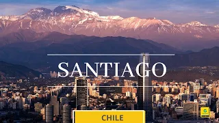 Santiago, Chile –Drone, Aerial View and Time Lapse Video 4K