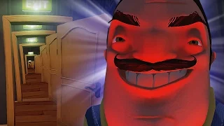 ПОЛНОЕ ПРАВИЛЬНОЕ ПРОХОЖДЕНИЕ HELLO NEIGHBOR ! ЧТО ЗА ДВЕРЬЮ! ВАГОНЕТКА!