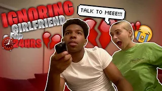 I IGNORED MY GIRLFRIEND FOR 24 HOURS! *she cried*