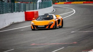7x McLaren 675LT on Track ! Accelerations, Downshifts, Fly By's