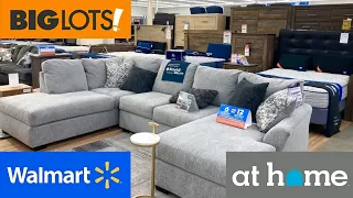 BIG LOTS WALMART AT HOME FURNITURE SOFAS CHAIRS TABLES SHOP WITH ME SHOPPING STORE WALK THROUGH