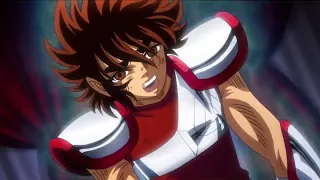 Seiya de Pegaso vs Saga de Géminis (Saintia Sho)