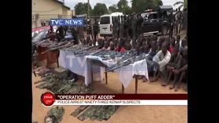 Crime Watch - Operation Puff Adder arrest more than 93 kidnap suspects and other stories