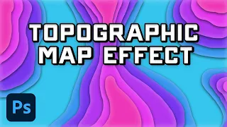 How to Create Topographic Map Effect in Photoshop - Layered Paper Tutorial