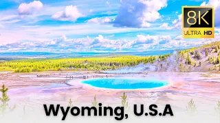 Wyoming, U.S.A in 8K UHD Video  | Explore Beautiful  Landscapes  in Wyoming, U.S.A in 8K Video