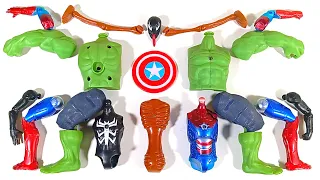 AVENGERS TOYS ASSEMBLE SIREN HEAD, HULK SMASH, MILES MORALES,IRONMAN