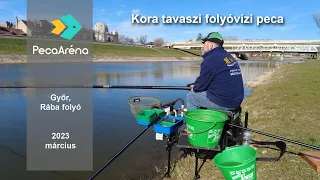 Kora tavaszi folyóvízi peca, Győr, Rába