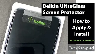 Fitting a Belkin UltraGlass Screen Protector On IPhone 13 Pro Max bubble free!